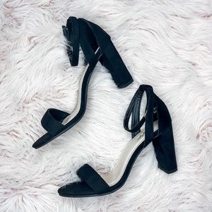 NWT Anna Black Suede Heels Size 8